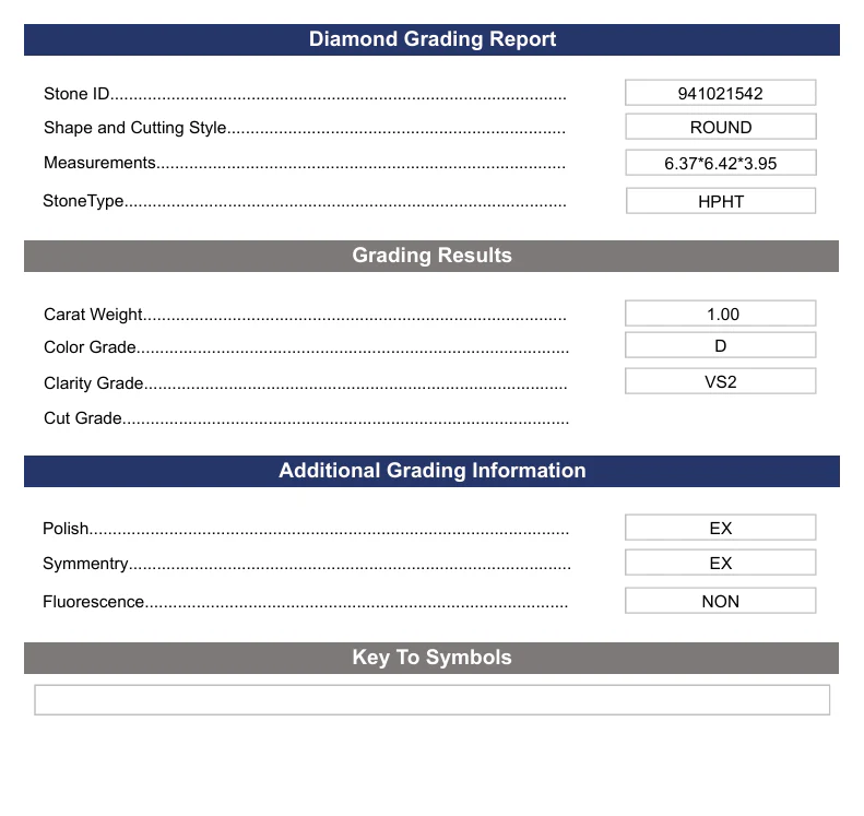 1.0 Carat Round Lab Grown Diamond, VS2/D - Image 2