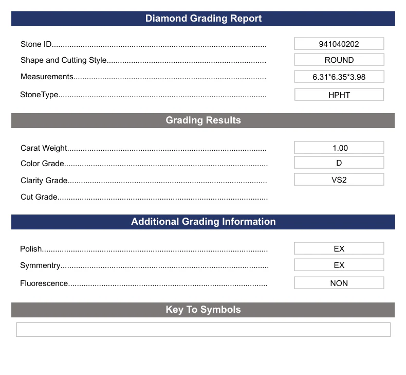 1.0 Carat Round Lab Grown Diamond, VS2/D - Image 2