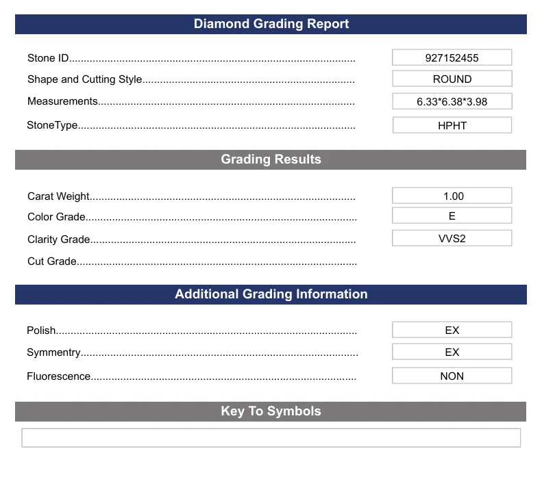 1.0 Carat Round Lab Grown Diamond,  VVS2/E - Image 2