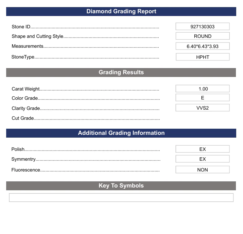 1.0 Carat Round Lab Grown Diamond, VVS2/E - Image 2