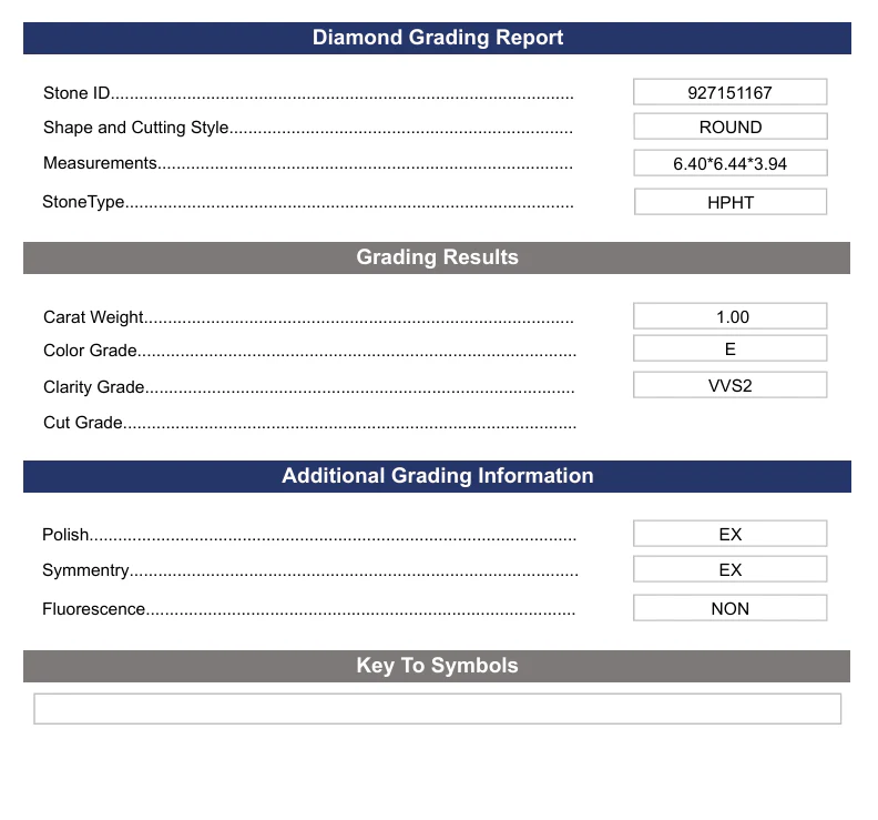 1.0 Carat Round Lab Grown Diamond, VVS2/E - Image 2