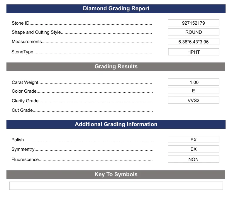 1.0 Carat Round Lab Grown Diamond, VVS2/E - Image 2