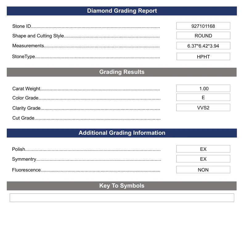 1.0 Carat Round Lab Grown Diamond,  VVS2/E - Image 2
