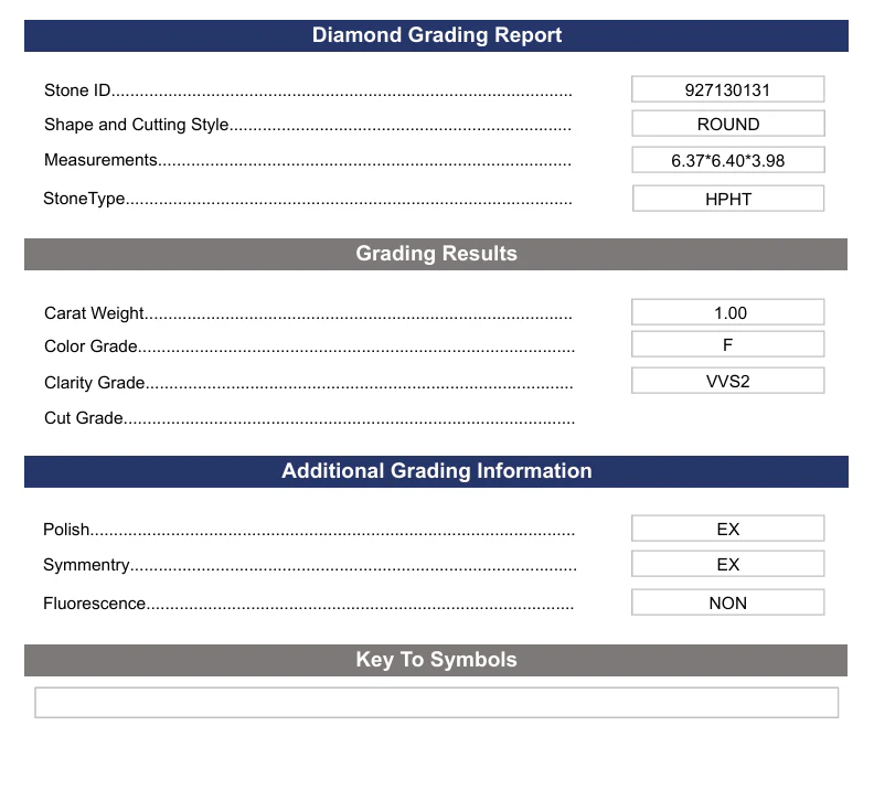 1.0 Carat Round Lab Grown Diamond,  VVS2/F - Image 2