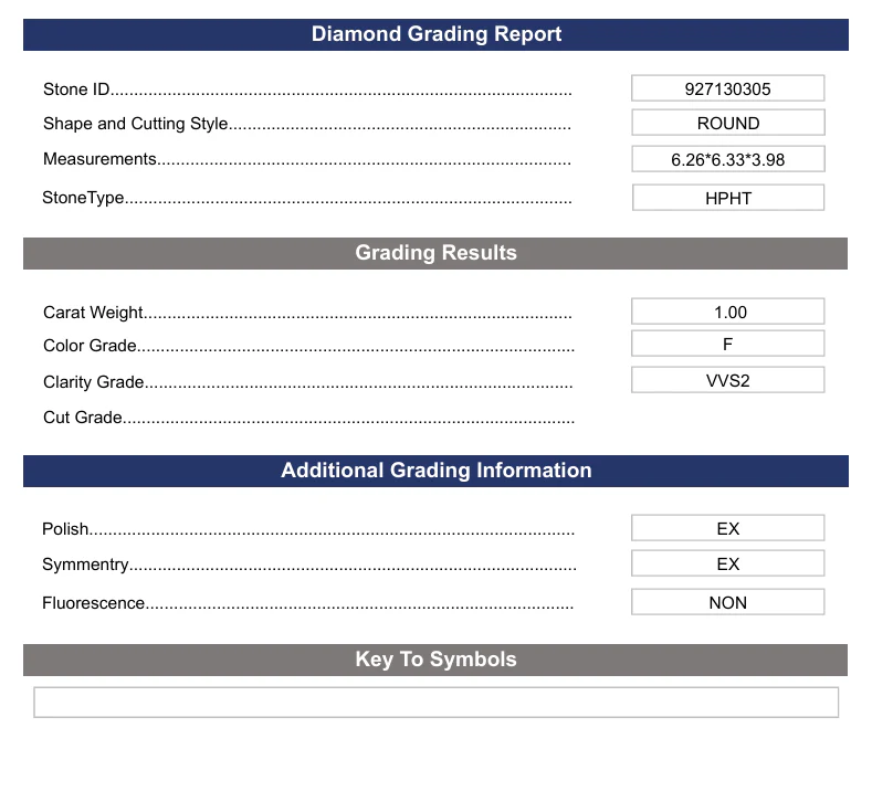 1.0 Carat Round Lab Grown Diamond, VVS2/F - Image 2