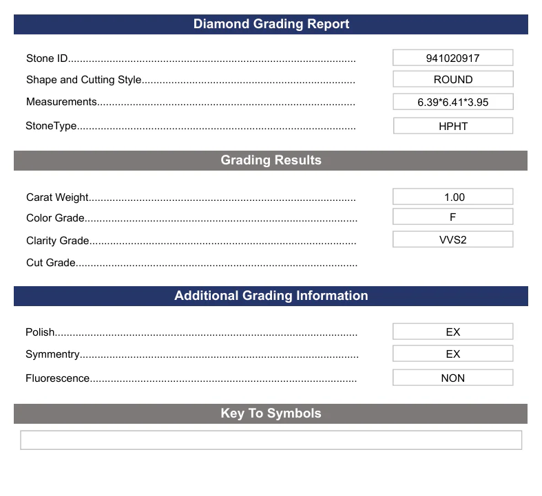 1.0 Carat Round Lab Grown Diamond,  VVS2/F - Image 2