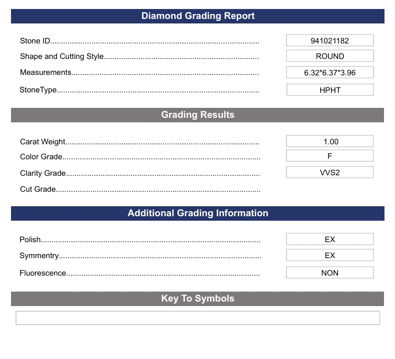 1.0 Carat Round Lab Grown Diamond, VVS2/F - Image 2
