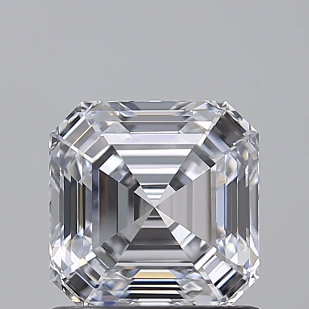 1.0 Carat Square Emerald Lab Grown Diamond, VVS2/E