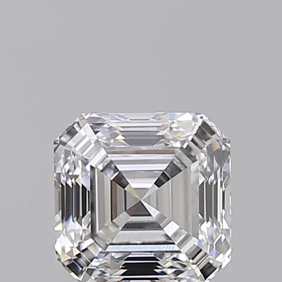 1.0 Carat Square Emerald Lab Grown Diamond, VVS2/E