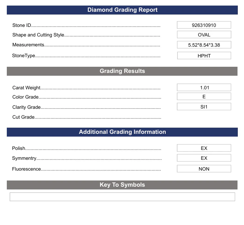 1.01 Carat Oval Lab Grown Diamond, SI1/E - Image 2