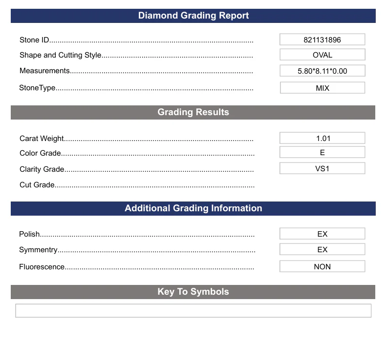 1.01 Carat Oval Lab Grown Diamond, VS1/E - Image 2