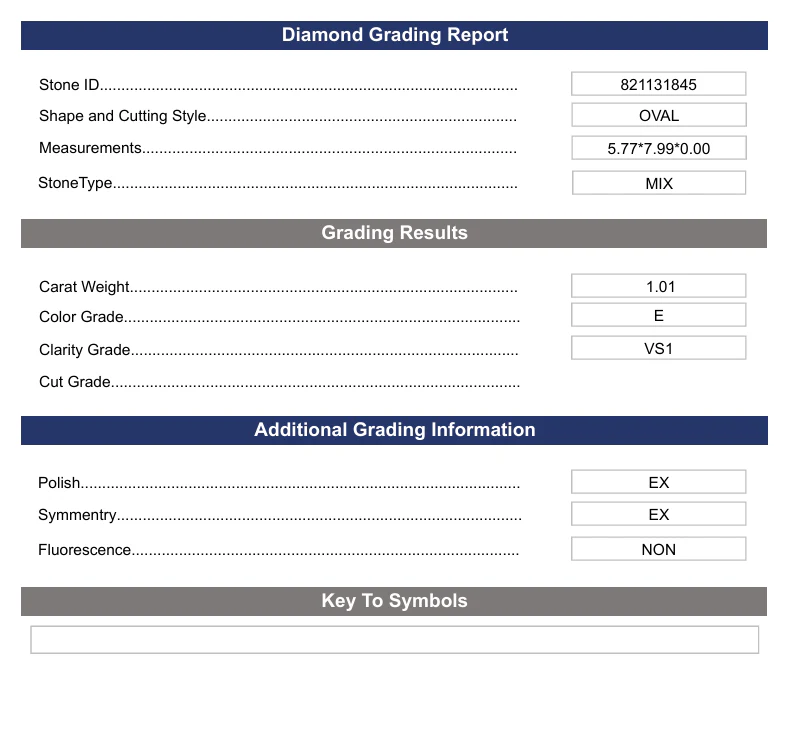 1.01 Carat Oval Lab Grown Diamond, VS1/E - Image 2