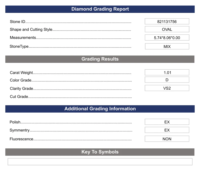 1.01 Carat Oval Lab Grown Diamond, VS2/D - Image 2