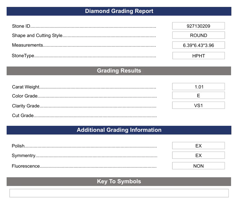 1.01 Carat Round Lab Grown Diamond, VS1/E - Image 2