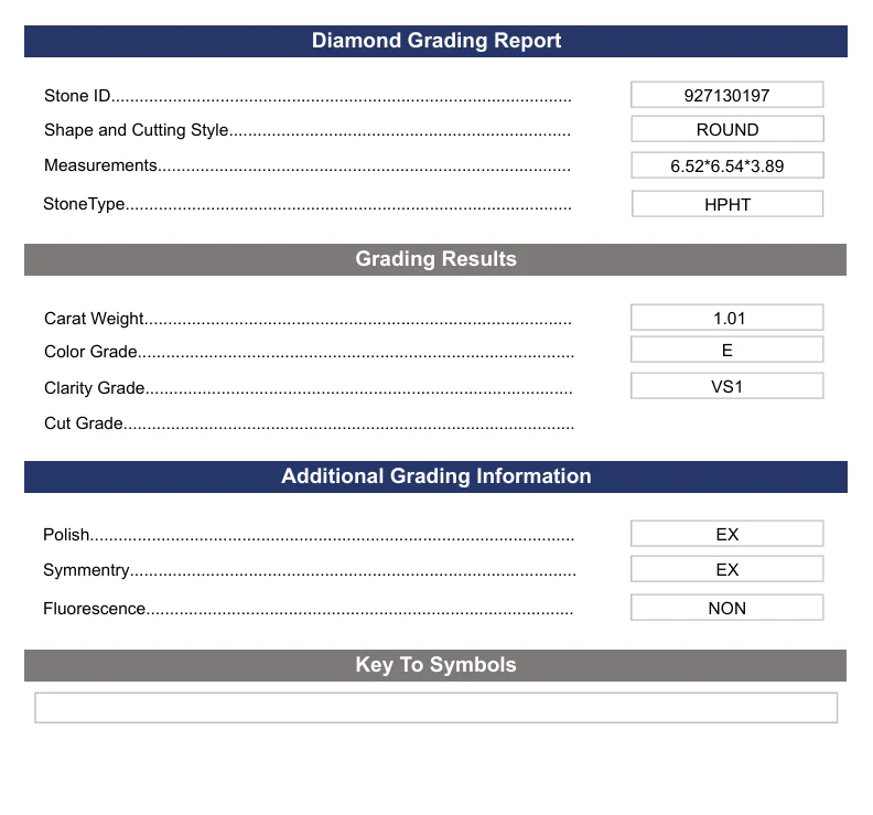 1.01 Carat Round Lab Grown Diamond, VS1/E - Image 2