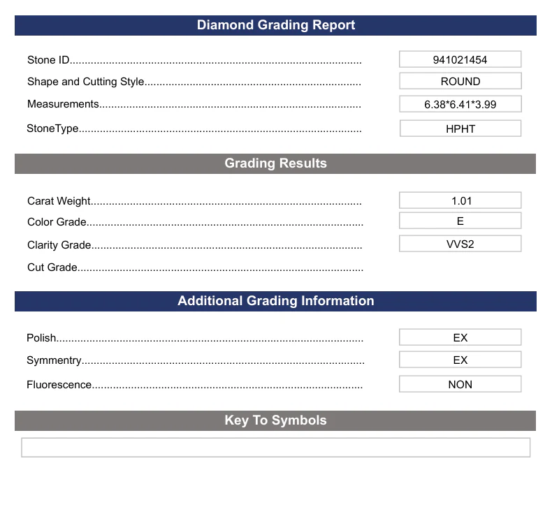 1.01 Carat Round Lab Grown Diamond, VVS2/E - Image 2
