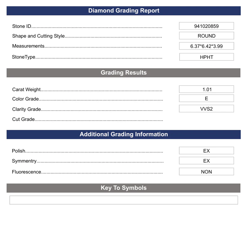 1.01 Carat Round Lab Grown Diamond, VVS2/E - Image 2