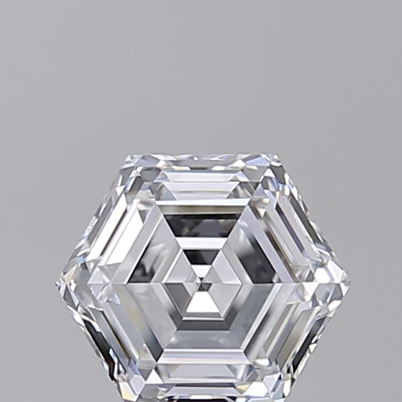 1.02 Carat Hexagonal Lab Grown Diamond, VVS2/D