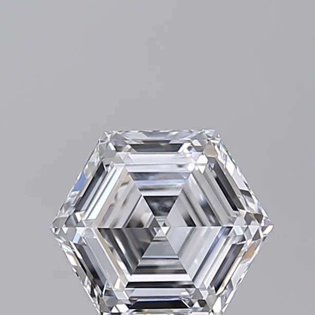 1.02 Carat Hexagonal Lab Grown Diamond, VVS2/D