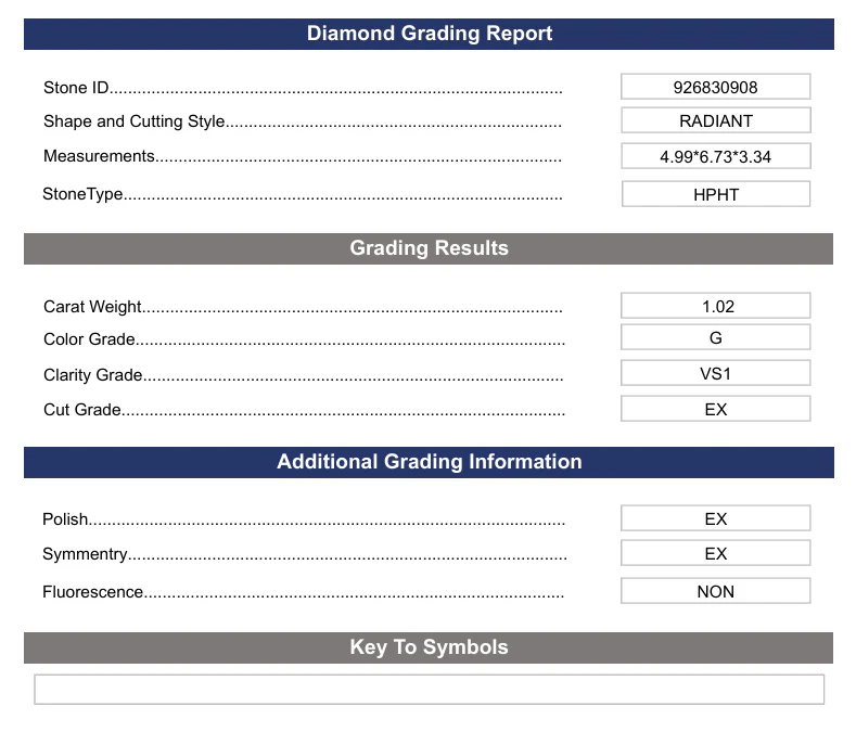 1.02 Carat Radiant Lab Grown Diamond, VS1/G - Image 2