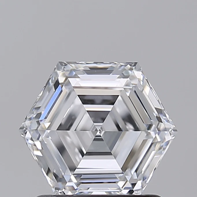 1.04 Carat Hexagonal Lab Grown Diamond, VVS2/D
