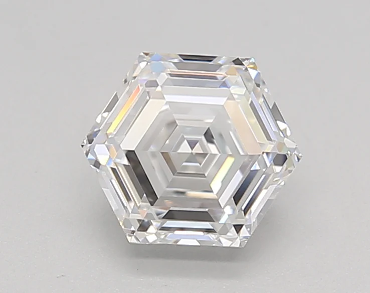 1.04 Carat Hexagonal Lab Grown Diamond, VVS2/D