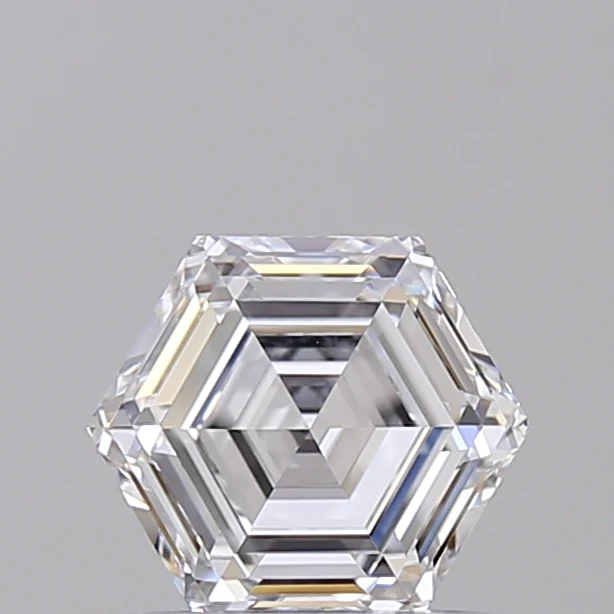 1.04 Carat Hexagonal Lab Grown Diamond, VVS2/D