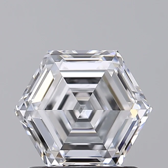 1.04 Carat Hexagonal Lab Grown Diamond, VVS2/D