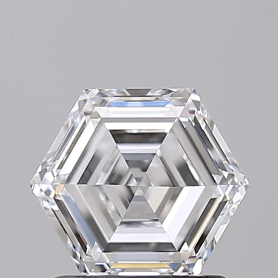1.04 Carat Hexagonal Lab Grown Diamond,  VVS2/D