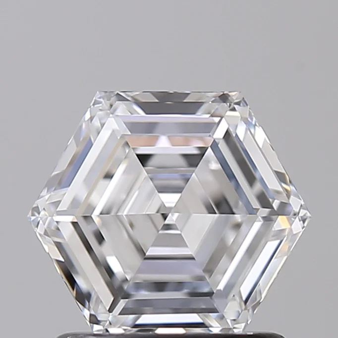 1.04 Carat Hexagonal Lab Grown Diamond, VVS2/D