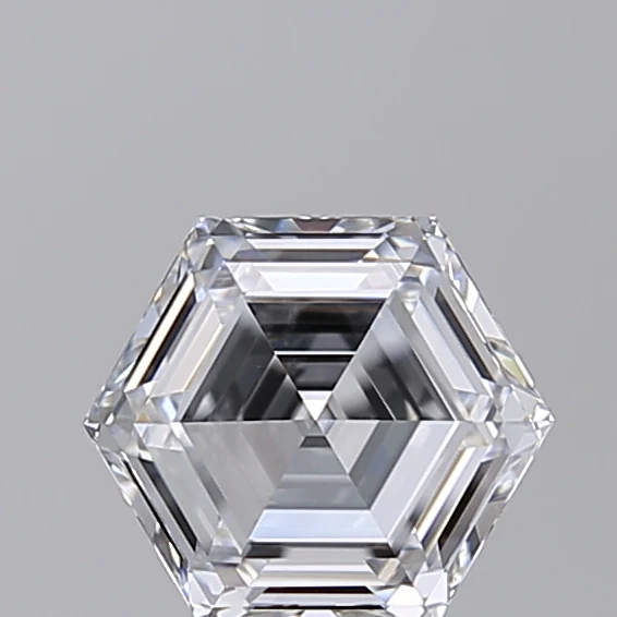 1.04 Carat Hexagonal Lab Grown Diamond, VVS2/D