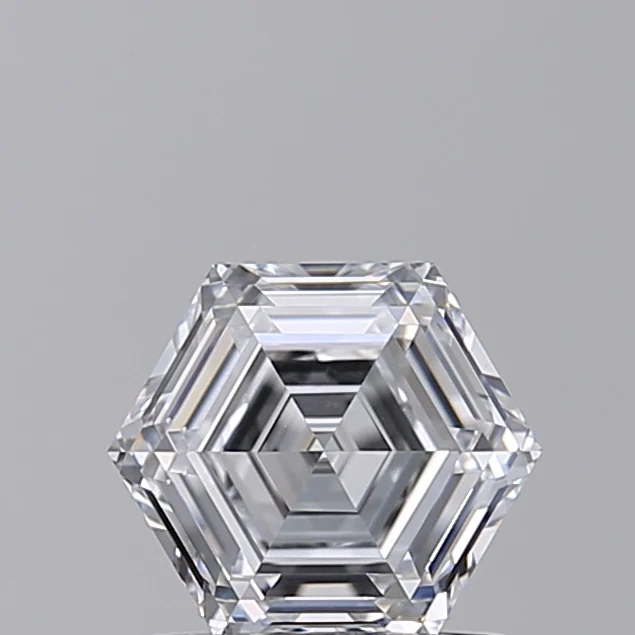 1.1 Carat Hexagonal Lab Grown Diamond, VS1 /D
