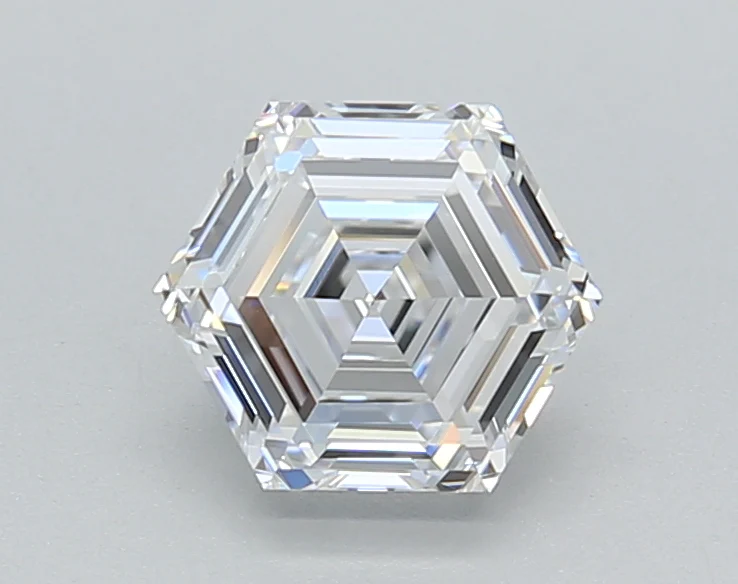 1.1 Carat Hexagonal Lab Grown Diamond, VVS2/D