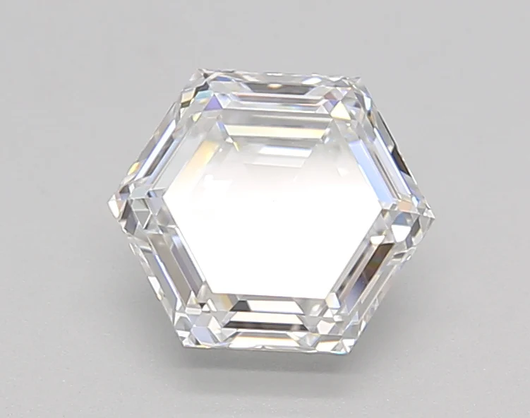 1.1 Carat Hexagonal Lab Grown Diamond, VVS2/D
