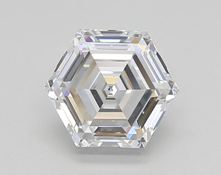 1.1 Carat Hexagonal Lab Grown Diamond, VVS2/E