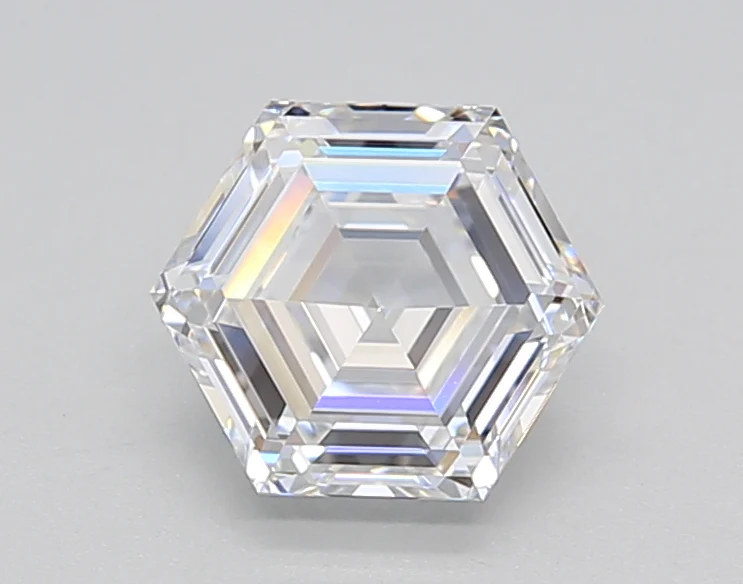 1.1 Carat Hexagonal Lab Grown Diamond, VVS2/E