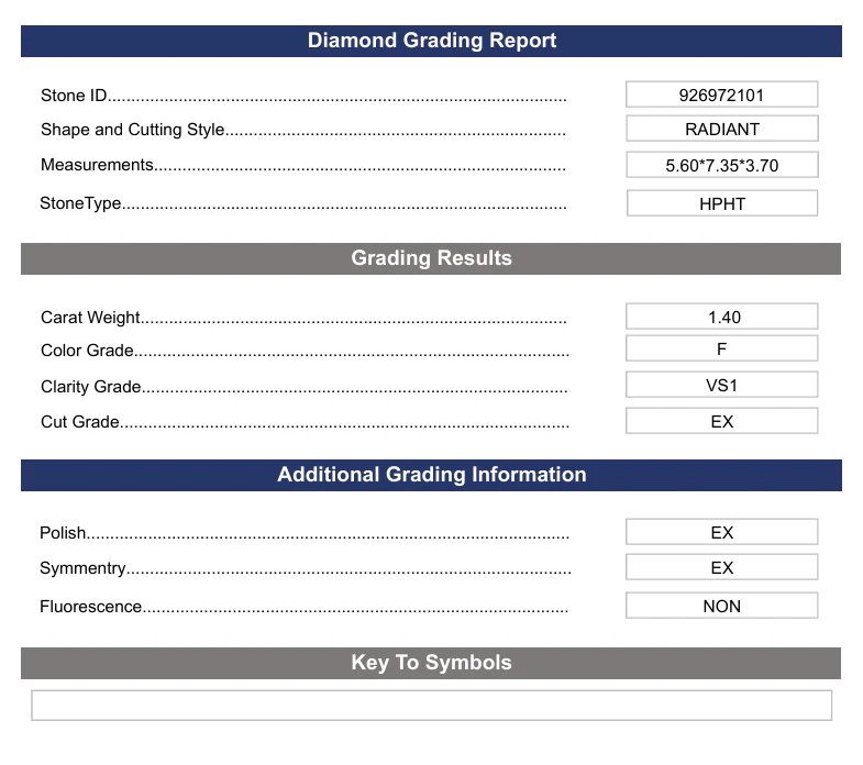 1.4 Carat Radiant Lab Grown Diamond, VS1/F - Image 2