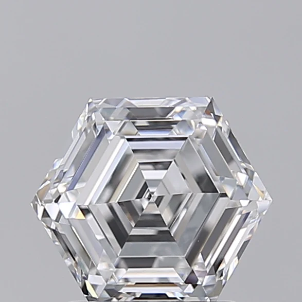 1.5 Carat Hexagonal Lab Grown Diamond, VS1/E
