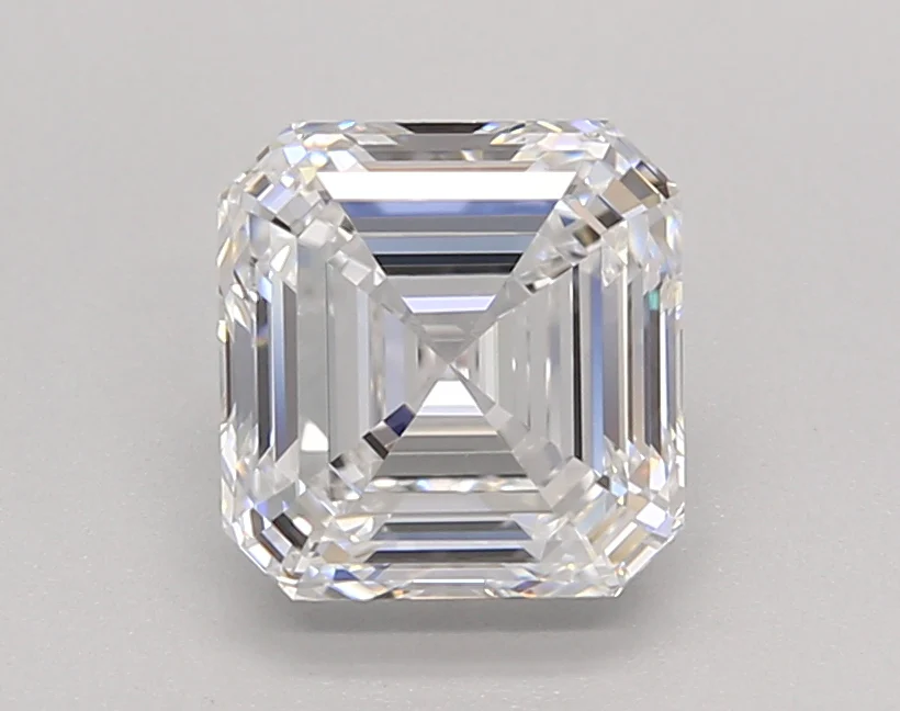 1.5 Carat Square Emerald Lab Grown Diamond, IF/D
