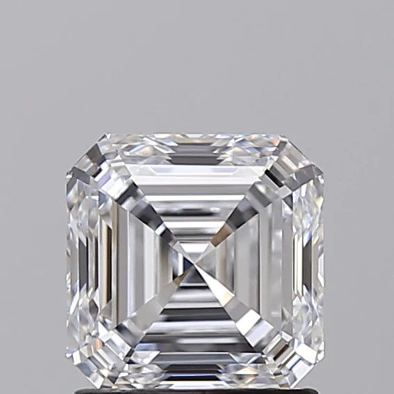 1.51 Carat Square Emerald Lab Grown Diamond, IF/D