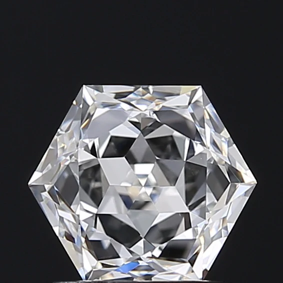 1.53 Carat Hexagonal Lab Grown Diamond, VS1/E