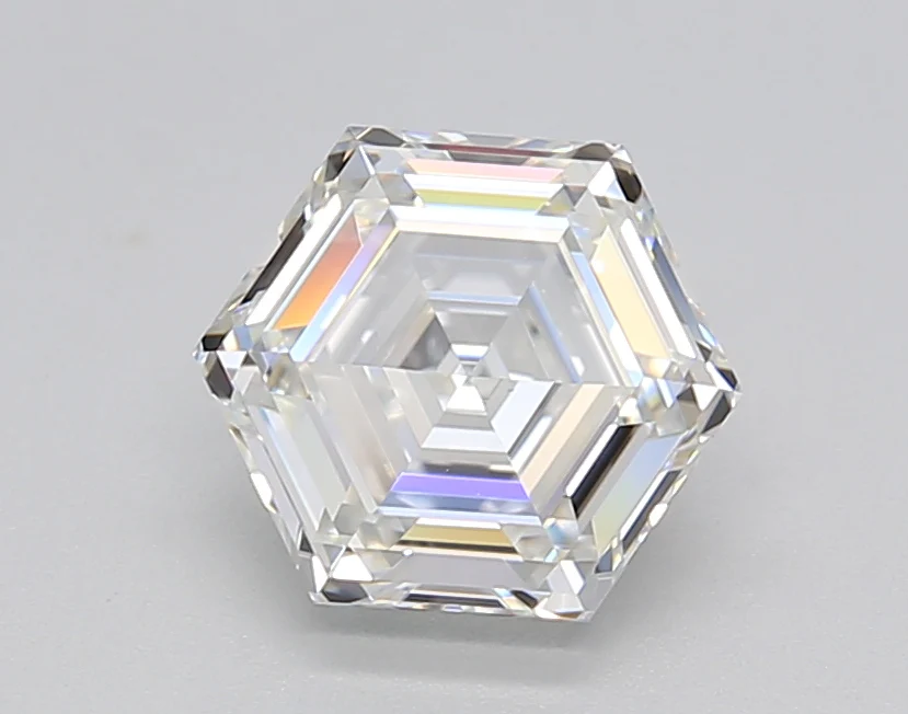 1.54 Carat Hexagonal Lab Grown Diamond, VS2/E