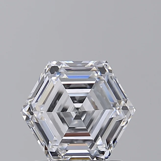 1.54 Carat Hexagonal Lab Grown Diamond, VVS1/D