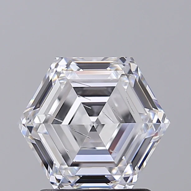 1.55 Carat Hexagonal Lab-Grown Diamond, SI2/D
