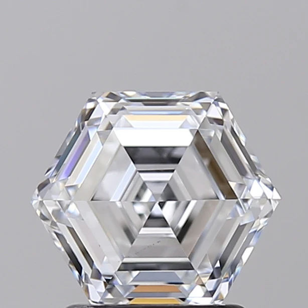 1.62 Carat  Hexagonal Lab Grown Diamond, VS1/E