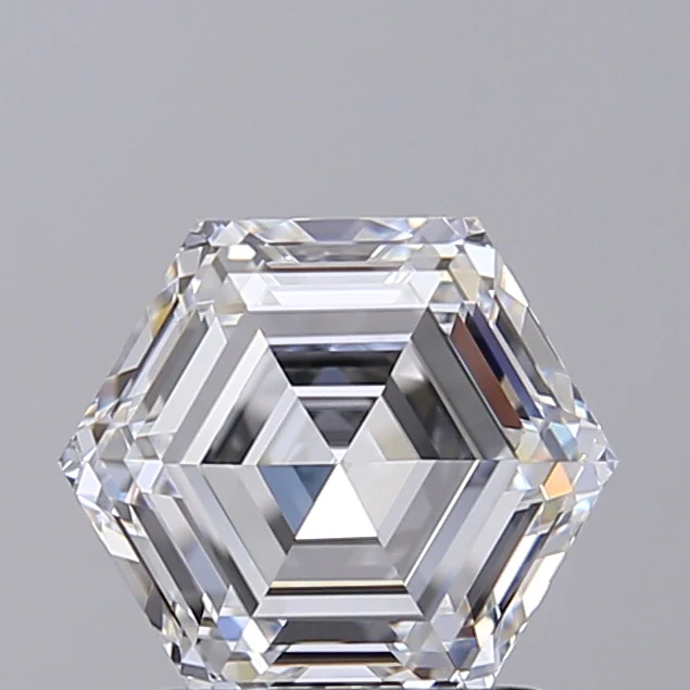 1.72 Carat Hexagonal Lab Grown Diamond, VVS1/E