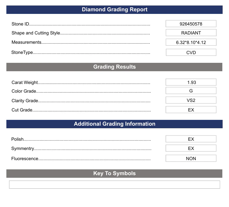 1.93 Carat Radiant Lab Grown Diamond, VS2/G - Image 2