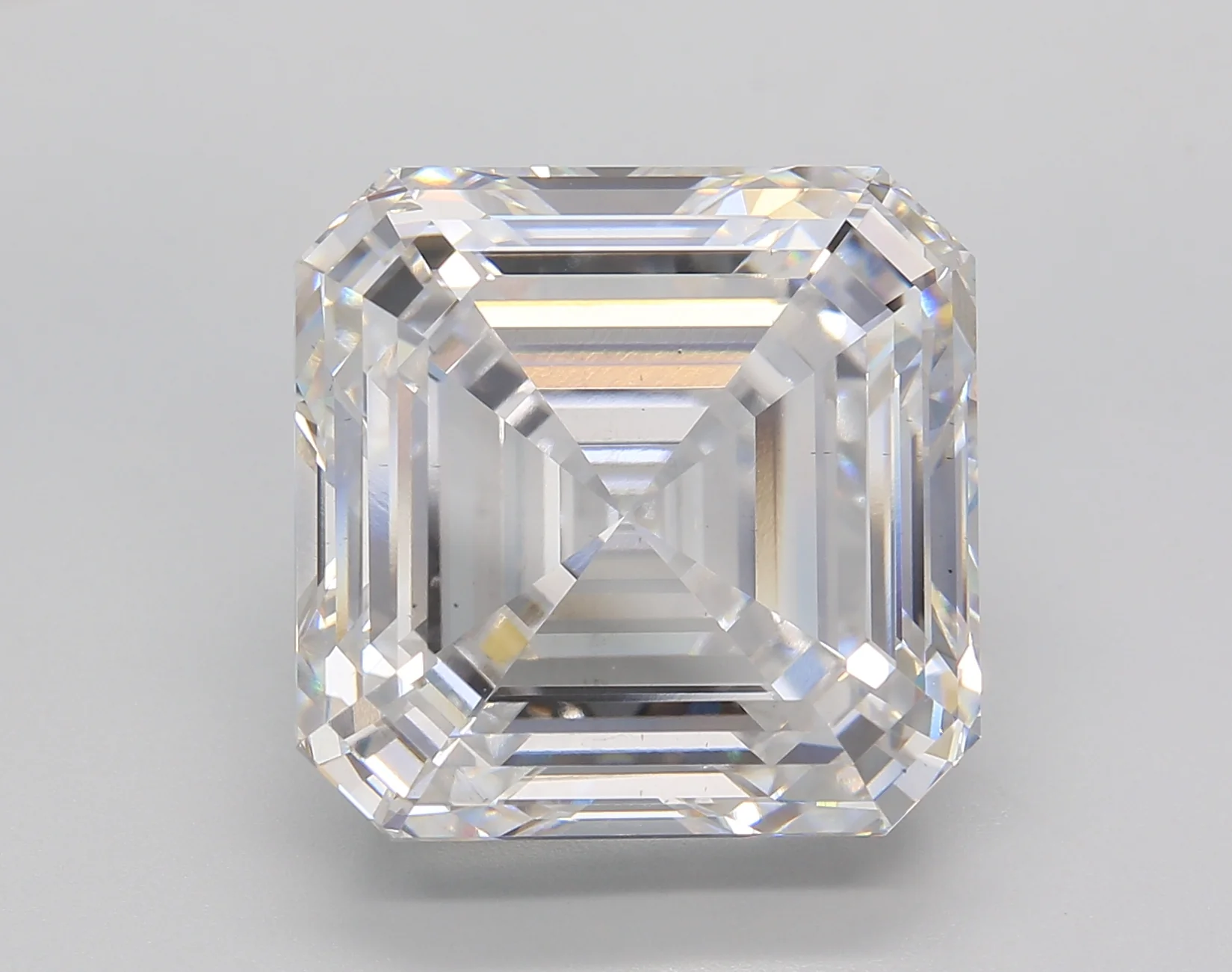 15.25 Carat Square Emerald Lab Grown Diamond, VS1/E