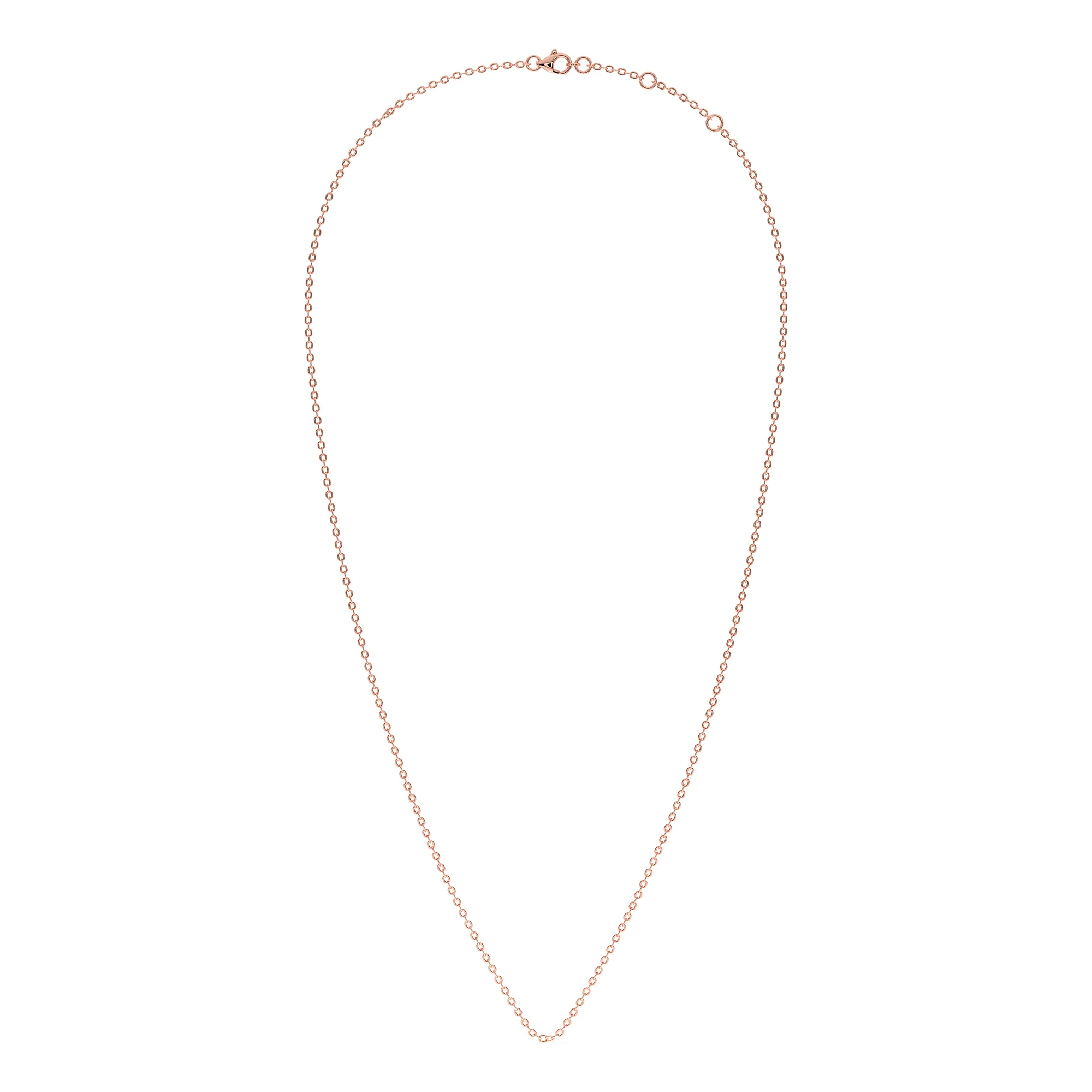 18K Solid Gold Chain Necklace - Image 2