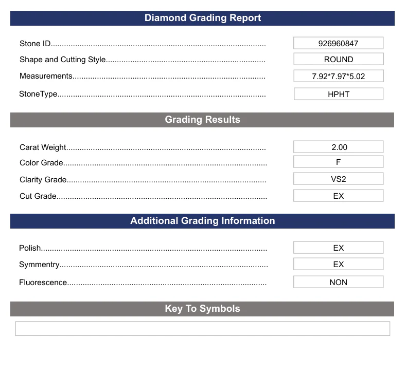 2.0 Carat Round Lab Grown Diamond, VS2/F - Image 2